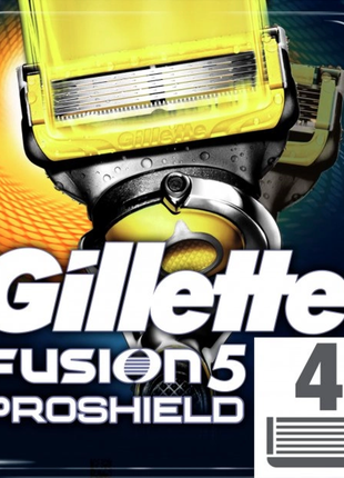 Змінні касети gillette fusion 5 proshield, 4 німеччина оригінал