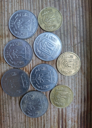 Монети 1992 року, 5 і 25 копійок2 фото