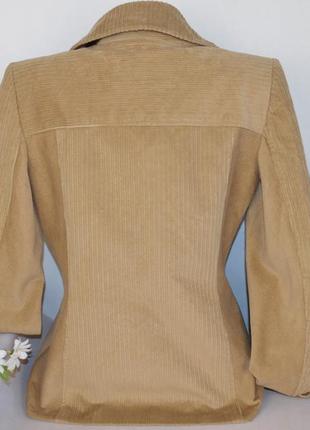 Брендовый вельветовый пиджак жакет с карманами per una чехия коттон3 фото