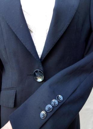 Стильный чёрный базовый шерстяной пиджак skopes tailoring3 фото