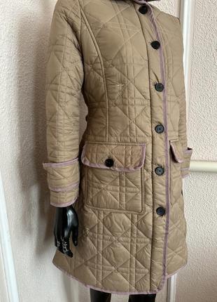 Стеганое длинное пальто, лаконичного кроя классическая версия, брендовая в люкс-качестве,8 фото
