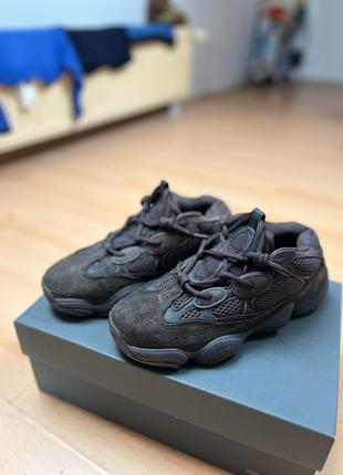 Adidas yeezy 500 “utility black”4 фото