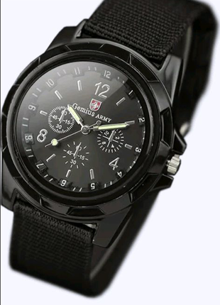 Наручний годинник swiss army black2 фото