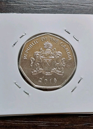 1 далласі монета гамбія 2016 рік2 фото