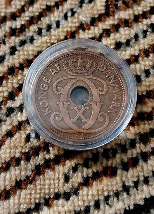 Монета данії 5 оре2 фото