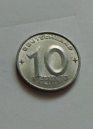 Монета 10 пфенінг