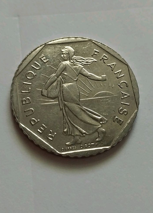 Монета 2 франка2 фото
