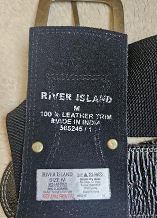 ❤️river island. практично новий стильний ремінь резинка3 фото