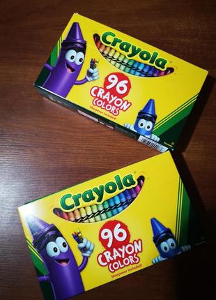 Олівці crayola 96 квітів. набір олівців 96 штук. маркери.