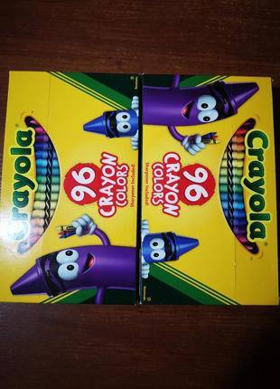 Олівці crayola 96 квітів. набір олівців 96 штук. маркери.2 фото