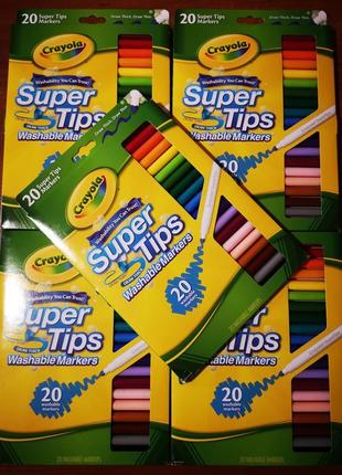 Маркери крайола. markers crayola super tips. набори маркерів.3 фото