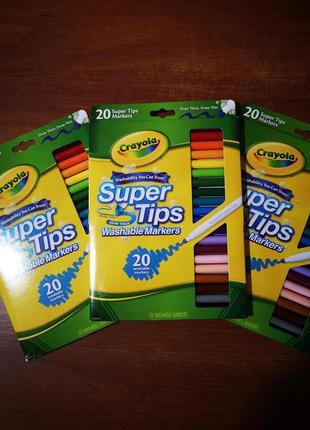Маркери крайола. markers crayola super tips. набори маркерів.7 фото