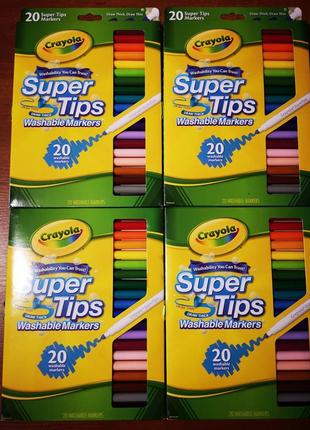 Маркери крайола. markers crayola super tips. набори маркерів.11 фото
