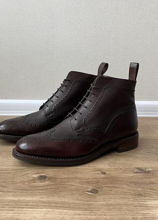 Кожаные броги loake george leather brogue boots