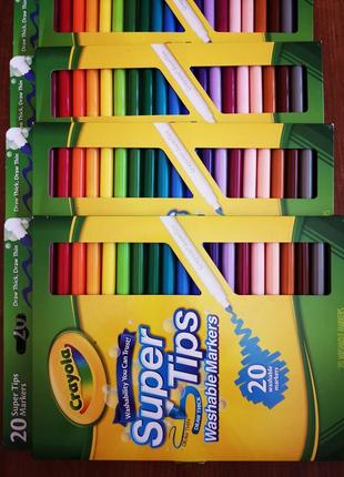 Маркери крайола. markers crayola super tips. набори маркерів.14 фото