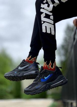 Кросівки nike air max 270 react "black blue hero/hyper royal"