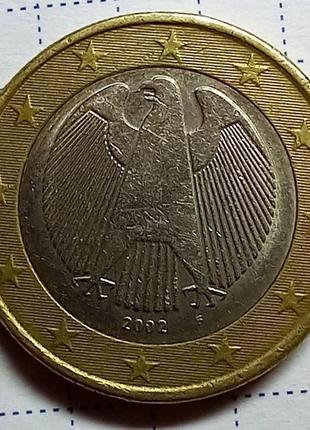Монета 1 євро 2002 року2 фото