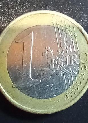 Монета 1 євро 2002 року4 фото