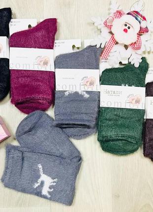 Шкарпетки жіночі 10 пар зимові норка кашемір натали розмір 37-41 мікс кольорів