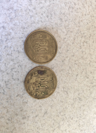 Монети 25 копійок 1992 та 1994 роки3 фото