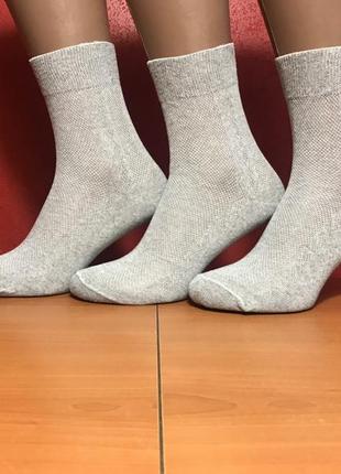 Шкарпетки чоловічі 12 пар літні сітка бавовна житосвіт розмір 25 (38-40) сірі