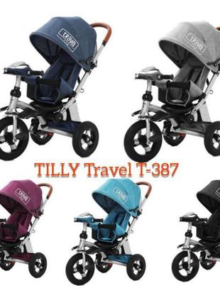 Велосипед триколісний tilly travel t-387 з батьківською ручкою