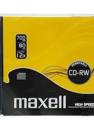 Диск maxell cd-rw rewritable 700mb (80min)