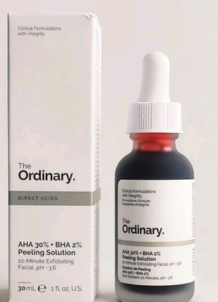 Кислотний пілінг для обличчя the ordinary aha 30% + bha 2% peelin