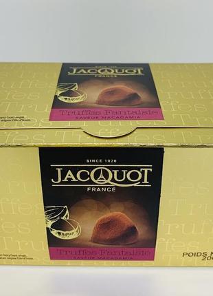 Цукерки "jacquot" fancy truffles з горіхами макадамія 200г франці