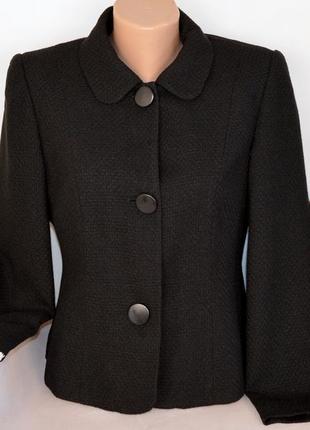 Брендовое черное демисезонное пальто полупальто bhs литва вискоза1 фото