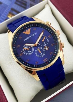 Наручний годинник emporio armani blue2 фото