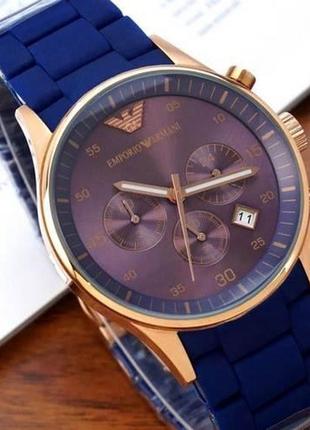 Наручний годинник emporio armani blue3 фото