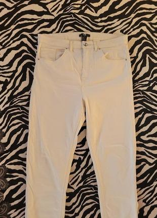 Белые джинсы брюки h&amp;m размер 12 размер 422 фото