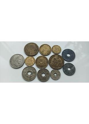 Набор монет франція, 12шт