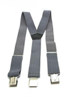 Подтяжки 185х3,5 см gofin suspenders серый (2000001497753)3 фото