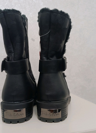 Нові зимові черевики чорочки черевички 34-35 розмір5 фото