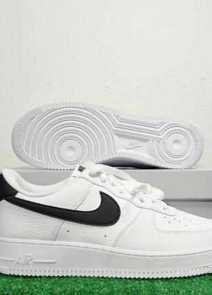 Nike air force 1 '07 white black pebbled leather sneakers ct2302-