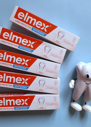 Зубная паста elmex sensitive whitening amine fluoride 75 ml защит