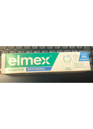 Зубная паста elmex sensitive whitening amine fluoride 75 ml защит2 фото