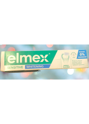 Зубная паста elmex sensitive whitening amine fluoride 75 ml защит10 фото
