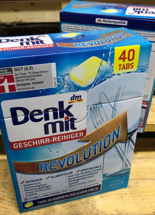 Неорганічне таблетки для посудомийки denkmit multi-power revoluti6 фото