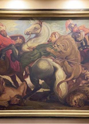 Величезна картина «полювання на левів». пітер пауль рубенс.