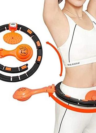 Розумний масажний обруч для схуднення живота та боків intelligent hula hoop7 фото
