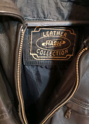 Шкіряна куртка leather collection hash usa4 фото