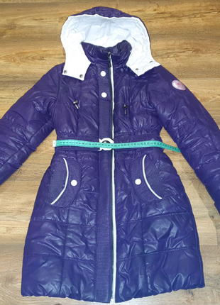 Темно-фіолетове пальто жіноче зимове3 фото