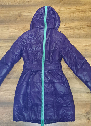 Темно-фіолетове пальто жіноче зимове5 фото