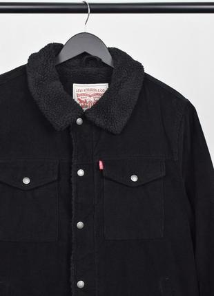 Куртка на шерпі levi's (usa) black р.l,xl (нова!оригінал!люкс!sale)