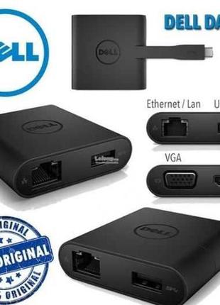 Dell da200 порт-реплікатор usb-c на hdmi-vga-ethernet-usb 3.0