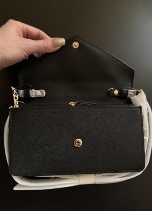 Сумка оригинал michael kors small saffiano leather envelope crossbody bag3 фото