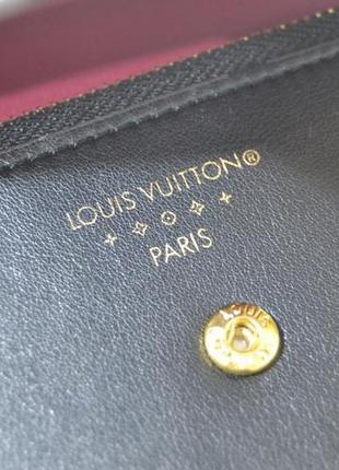 Шкіряний гаманець louis vuitton луї віттон на кнопці складаний че10 фото